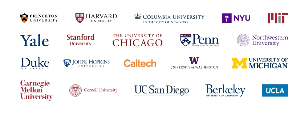 Logo Wall of Top Universities