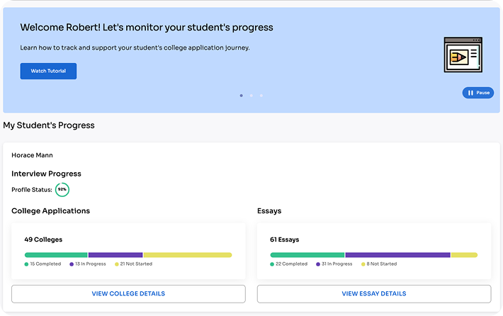 Full Visibility to Student Progress